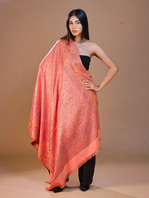 Women's Jamawar Wool Shawl